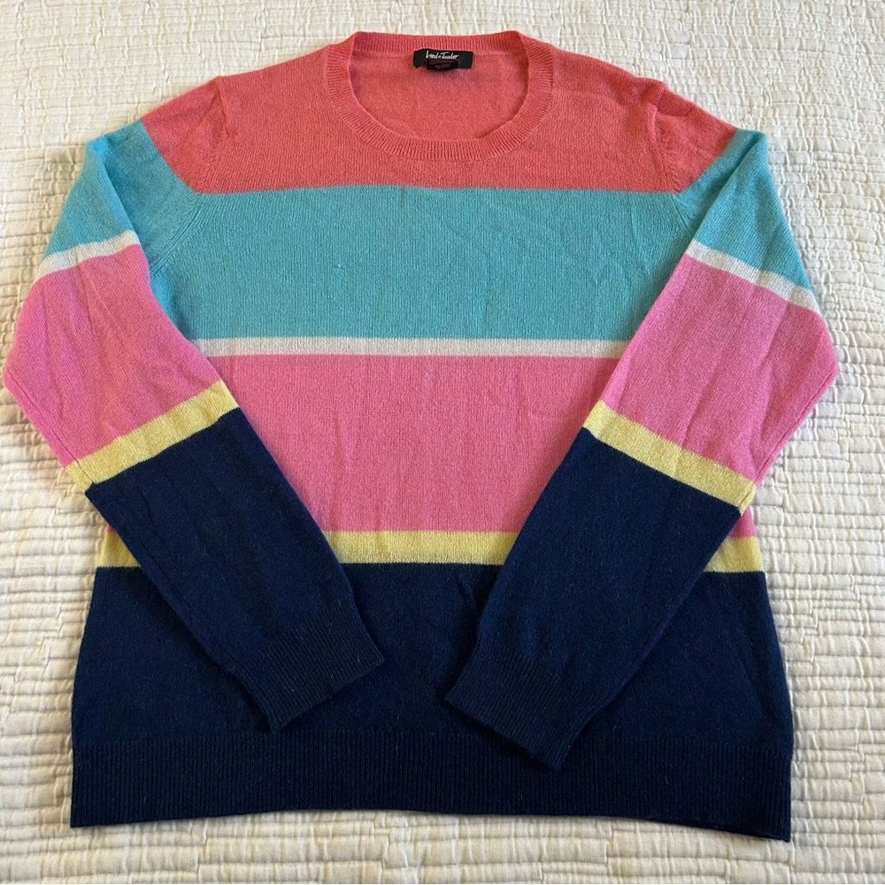 Lord & Taylor Multicolor Striped Sweater